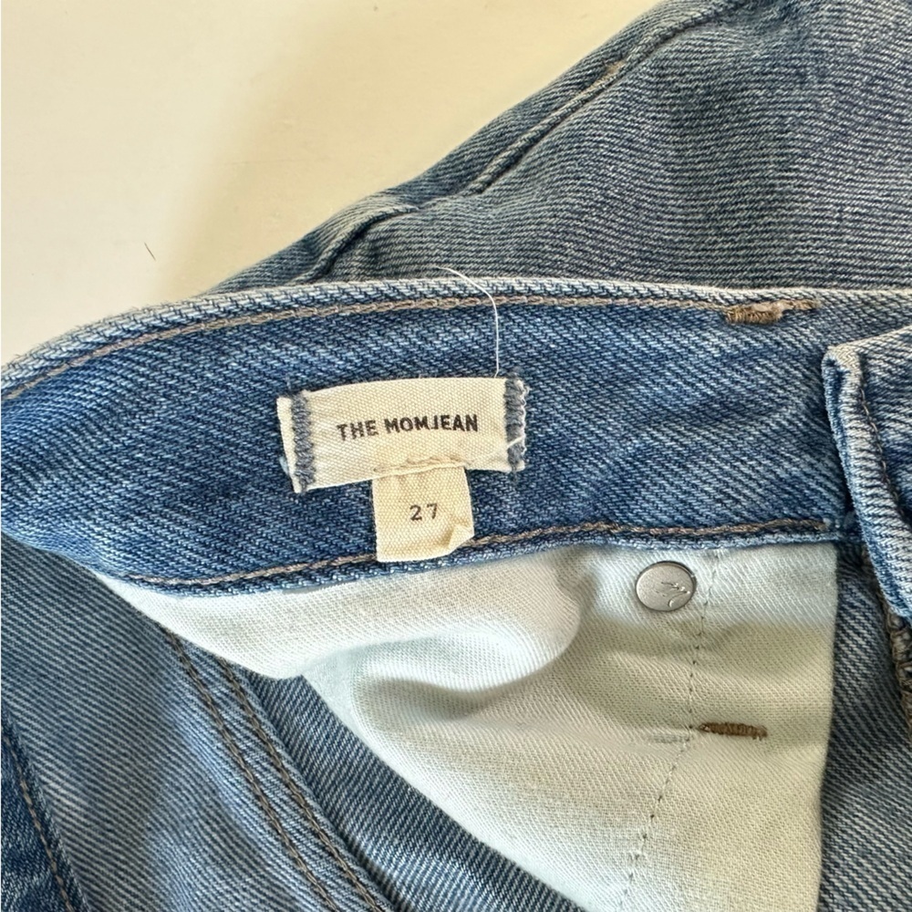 Madewell Jeans Womens Size 27 Mom Straight Leg High Rise Distressed - Picture 5 of 7